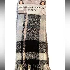 NWT Emanuel Geraldo Blanket and Infinity Scarf